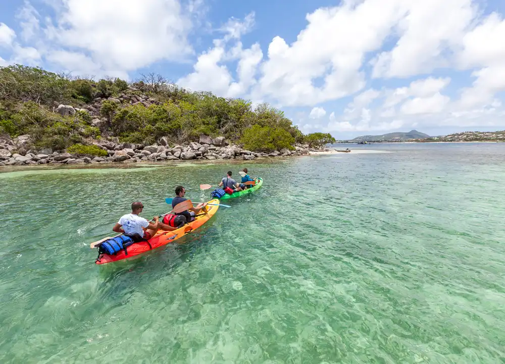 Kajakken op Sint Maarten
